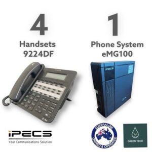 ipecs ericsson lg telephone system emg100 w/ 4 ipecs ldp 9224df phones